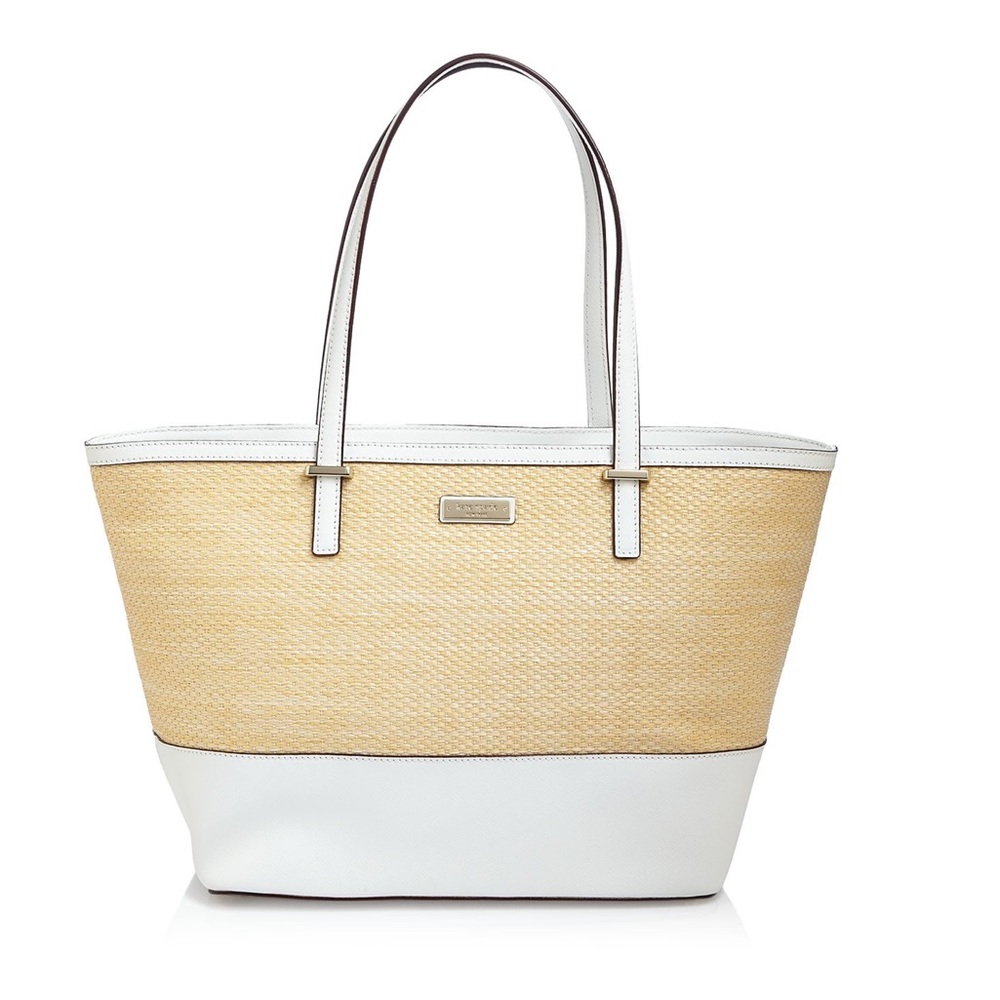 Kate Spade ♠️ Cedar Street Straw Mini Harmony Daisy Satchel - Picture 2 of 16